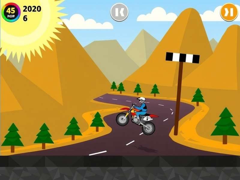 Hill Climb Racing gameplay screenshot showing a vehicle climbing a hill