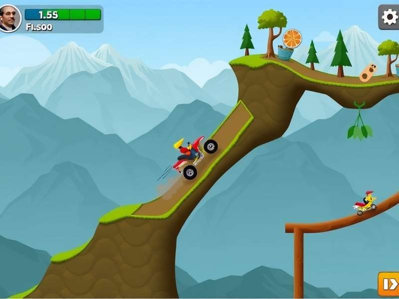 Hill Climb Racing PC पर गेमप्ले स्क्रीनशॉट