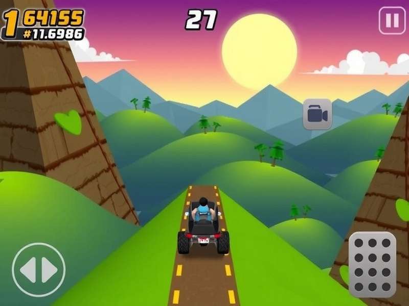 Hill Climb Racing PC पर गेमप्ले स्क्रीनशॉट