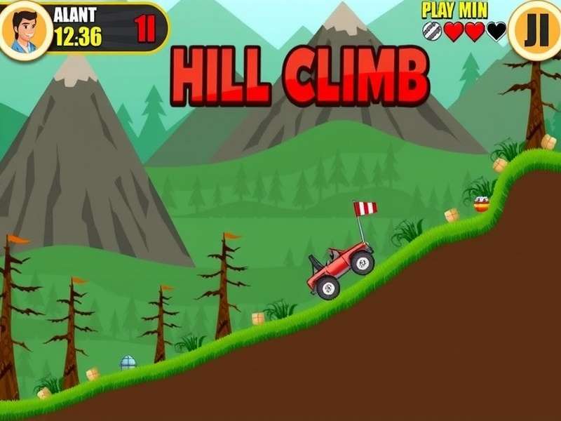 Hill Climb Racing Gameplay - Various Vehicles on Different Tracks