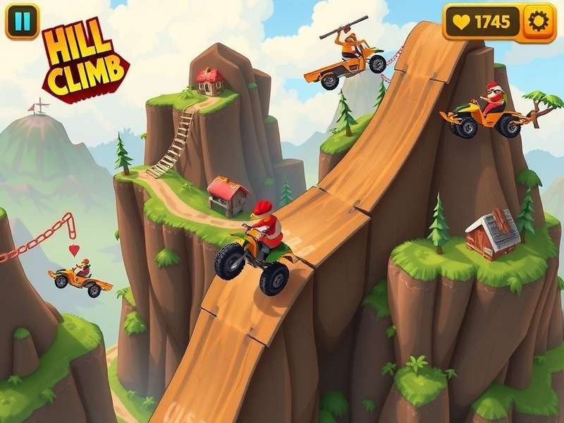 Hill Climb Racing Strategy Game - वाहन और ट्रैक की रणनीति