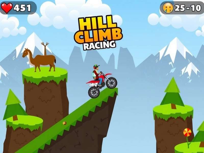 Hill Climb Racing ऑनलाइन गेमप्ले स्क्रीनशॉट