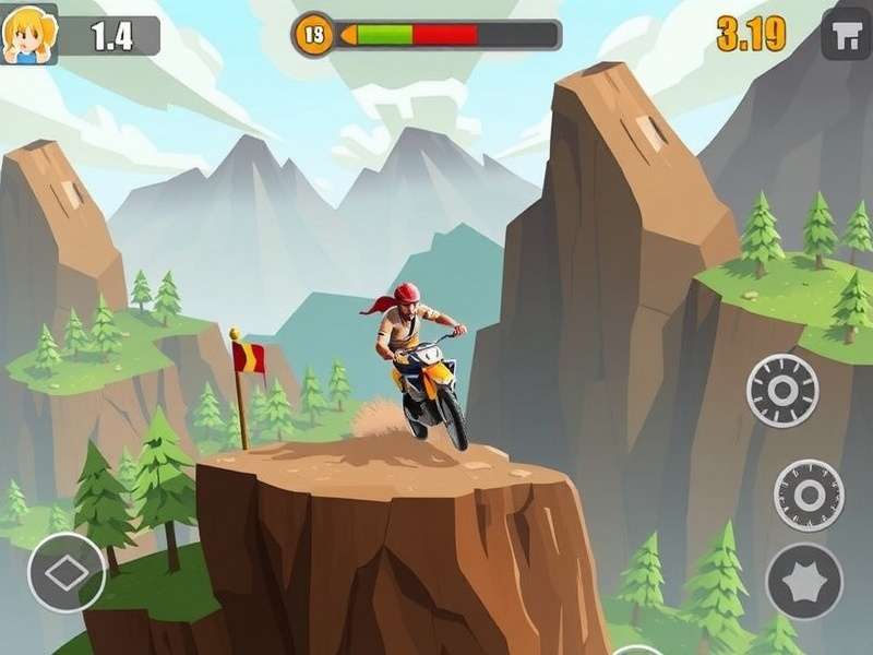 Hill Climb Racing Slowed and Reverb Music Visual with Newton Bill driving a car on a hill