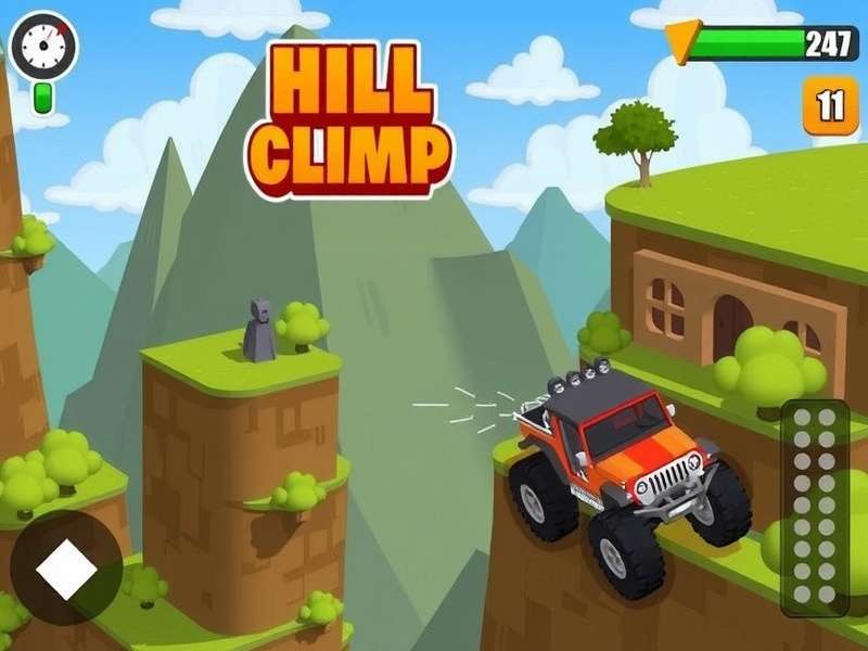 Hill Climb Racing चुनौती पूरा करते हुए खिलाड़ी