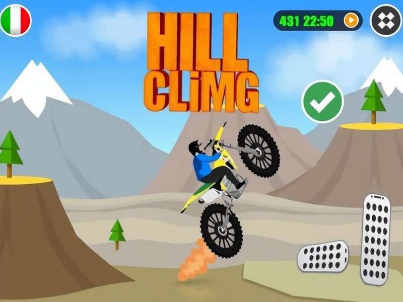 Hill Climb Racing गेमप्ले स्क्रीनशॉट - बिली ड्राइविंग जीप