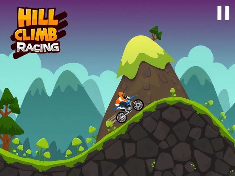 Hill Climb Racing Uptodown से गेमप्ले का दृश्य - न्यूटन बिल जीप चलाते हुए