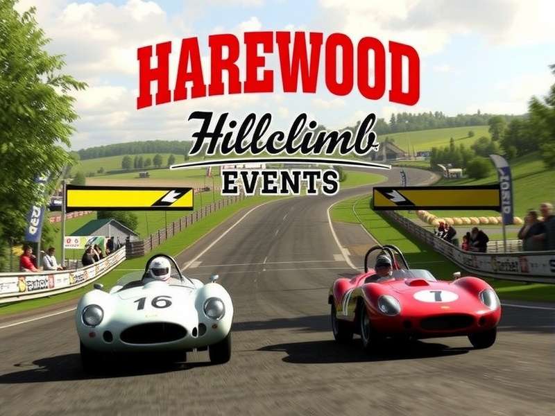 Hill Climb Racing vehicle navigating a steep incline on the Harewood Hillclimb track