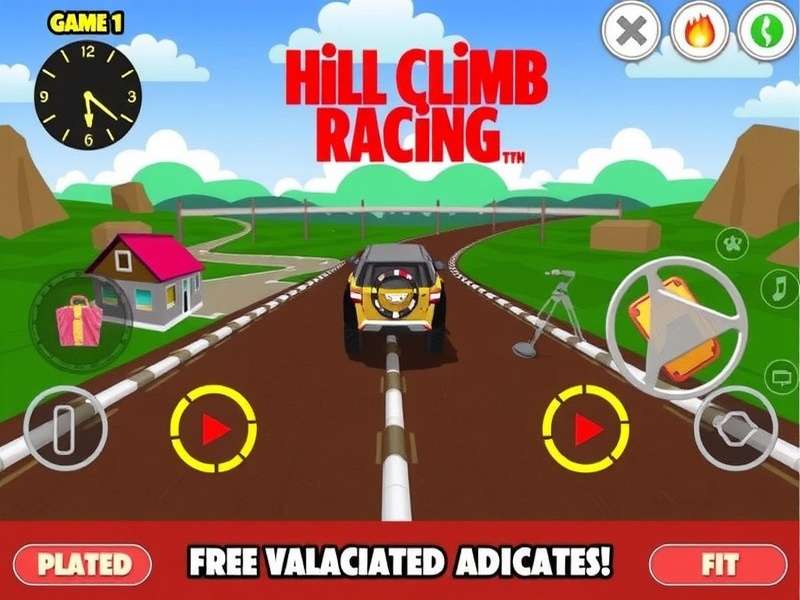 Hill Climb Racing Mod gameplay showcasing multiple unlocked supercars on a mountain track