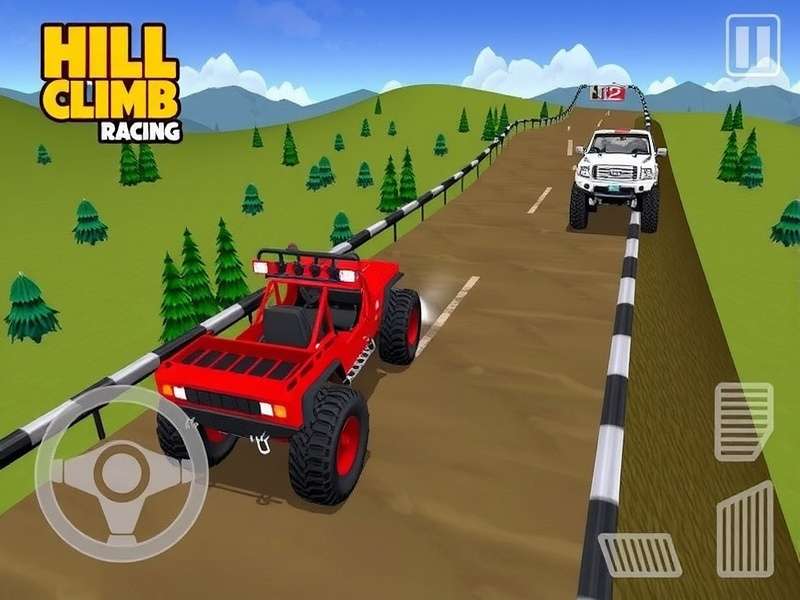 Hill Climb Racing 2 VIP gameplay showing maxed vehicles
