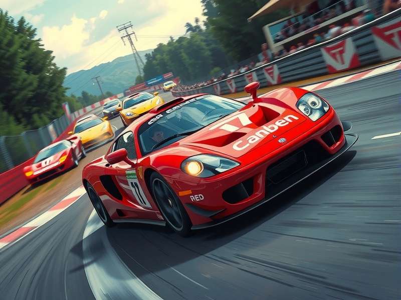 Hill Climb Racing gameplay showing multiple vehicles on challenging tracks