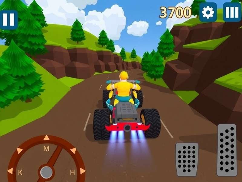 Hill Climb Racing PC gameplay showcasing multiple vehicles on challenging terrain