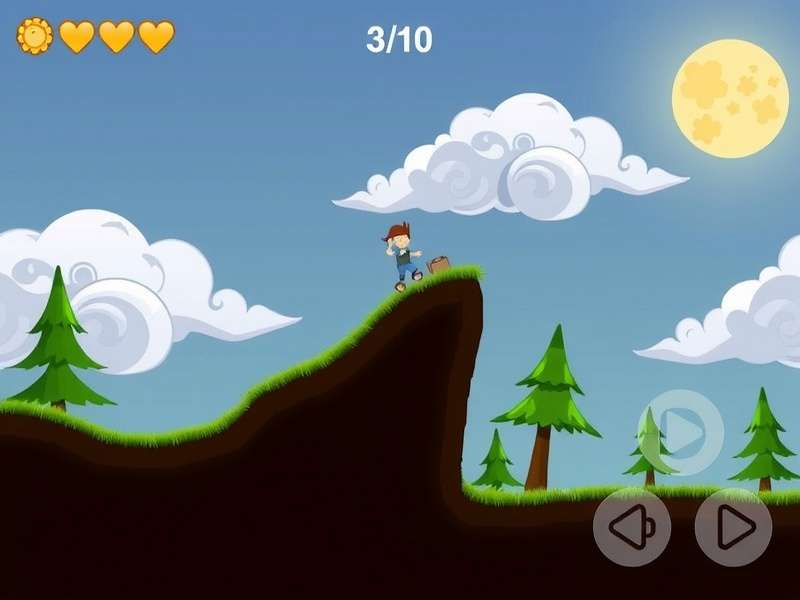 Hill Climb Racing gameplay screenshot showing a vehicle climbing a steep hill