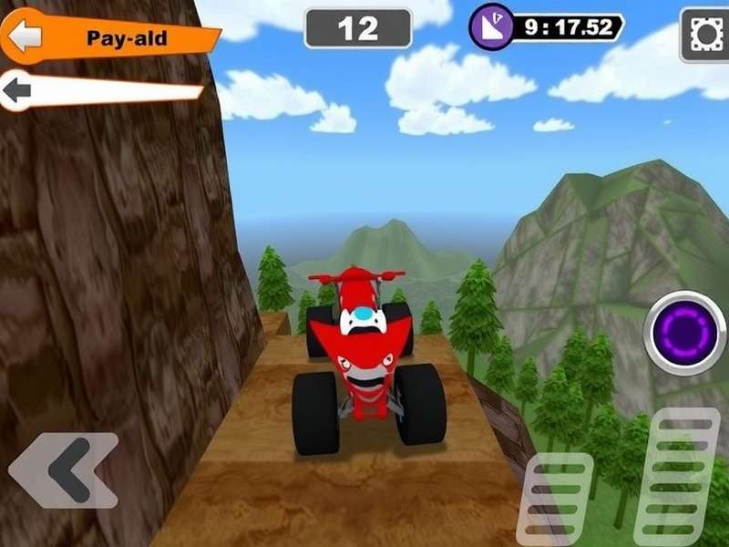 Hill Climb Racing player performing a perfect hill climb on the Moon track