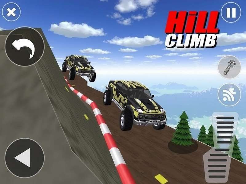 Advanced Hill Climb Racing technique showing vehicle on cave ceiling