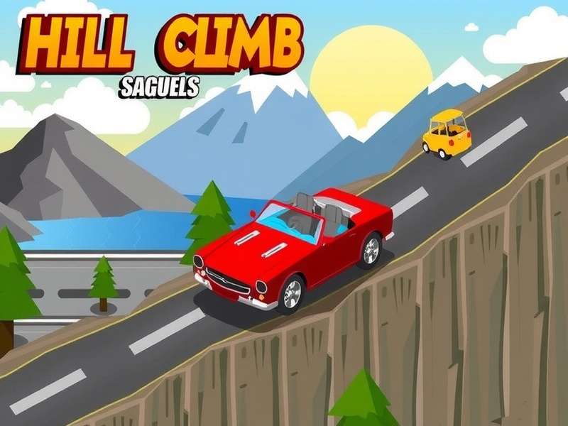 Hill Climb Racing 2 gameplay screenshot showing multiplayer race