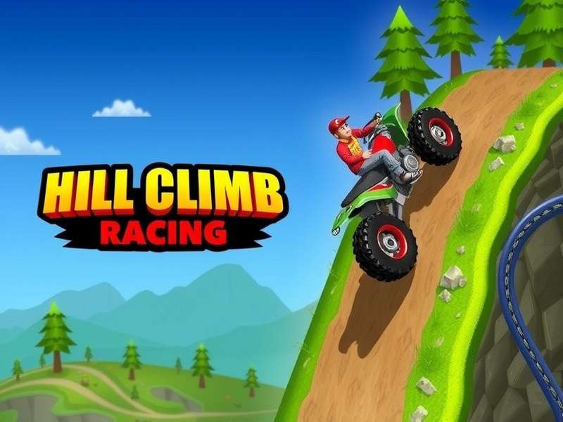 Hill Climb Racing different vehicles on track