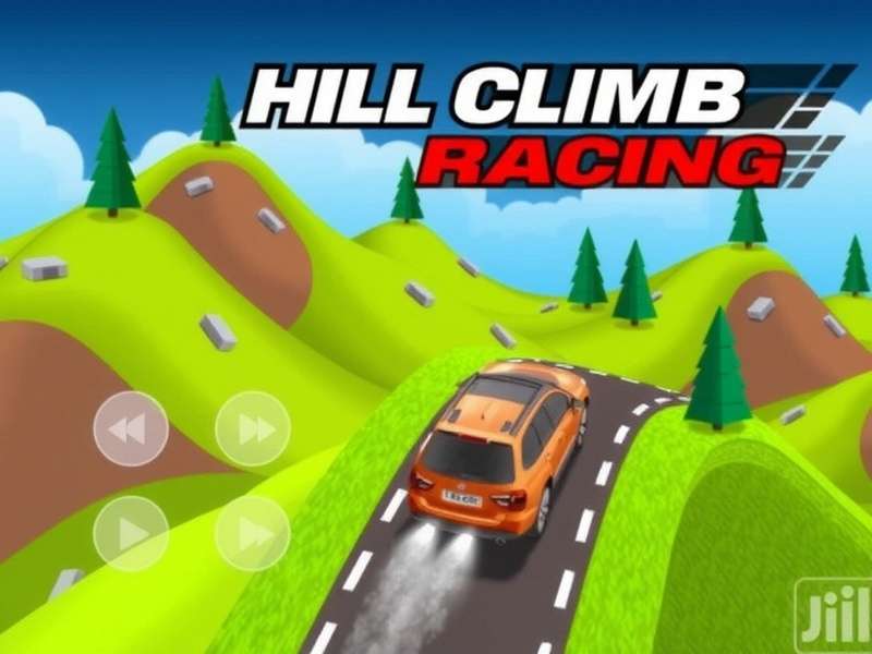 Hill Climb Racing background music download banner showing soundtrack collection and download options