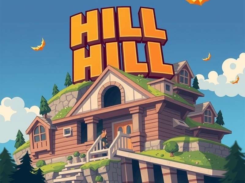 Hill Climb Racing jeep on mountain track
