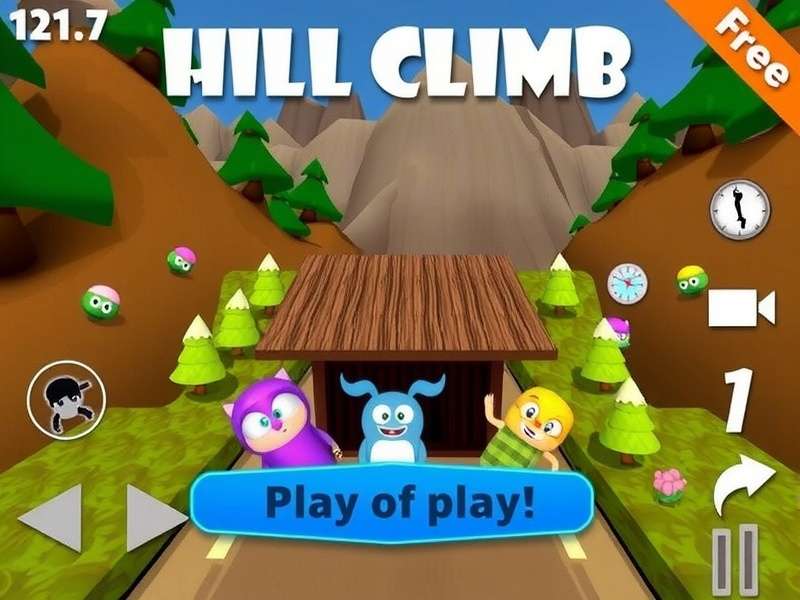 Hill Climb Racing 1 Download – Banner showing off-road racing action