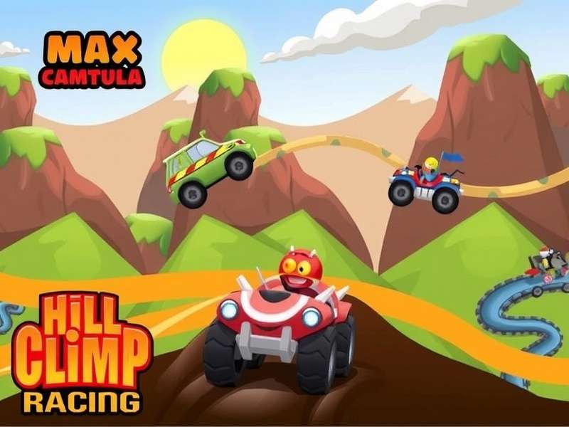 Hill Climb Racing Carantula Max in action on a rugged mountain track