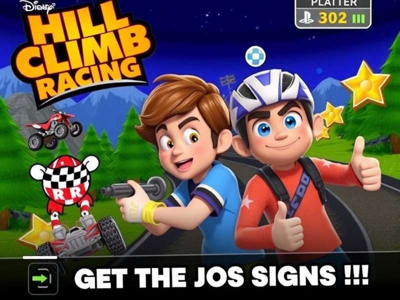 Hill Climb Racing PC Windows 10 gameplay screenshot showing jeep on hill terrain