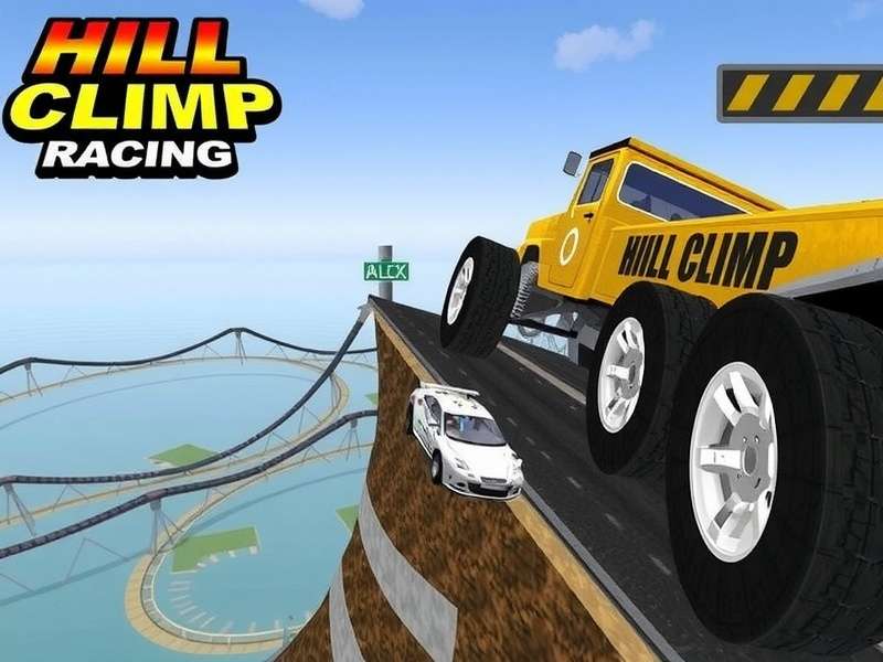 Hill Climb Racing vehicle upgrade chart showing Rally Car, Monster Truck and Tank stats for PC Windows 7