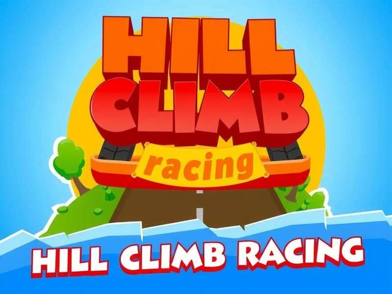 Hill Climb Racing Free Unblocked gameplay showing jeep climbing a steep hill with boosters